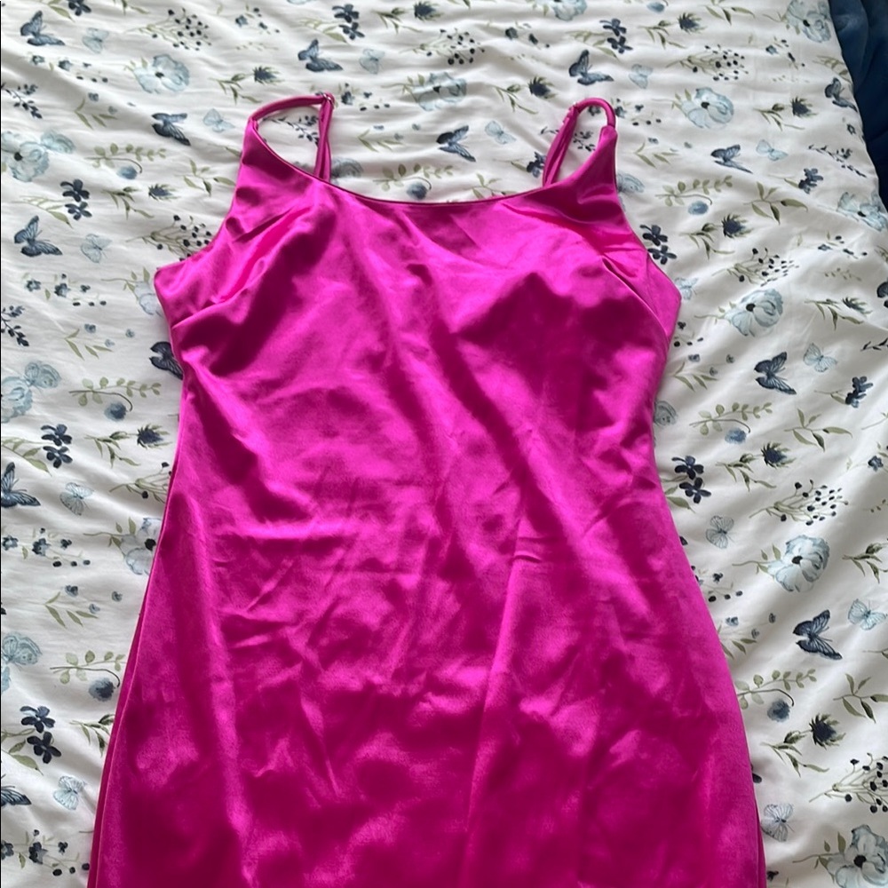 Vibrant Pink Sleeveless Dress